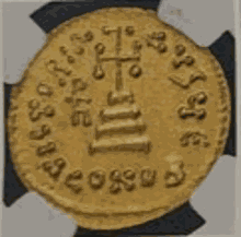 three emperors/cross & Heraclonas  Fr-107 S-769type (4,42g) -UNC